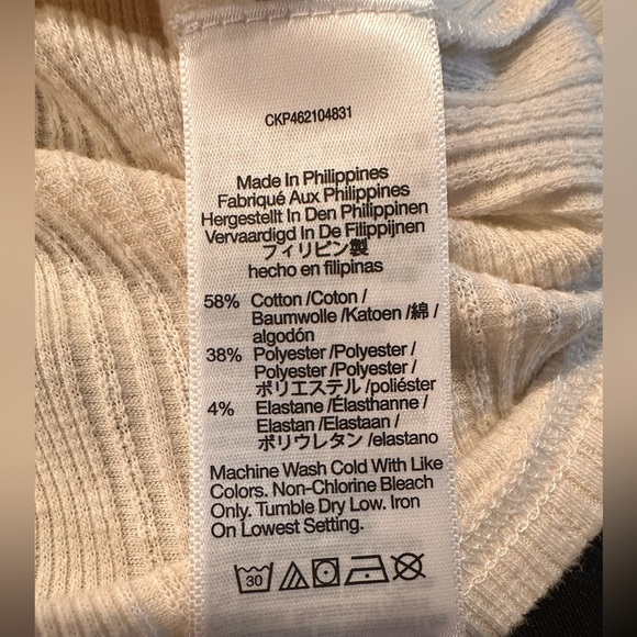 NEW MADEWELL MEDIUM Cream Ruffle Trim Tank Top - Picture 6 of 9